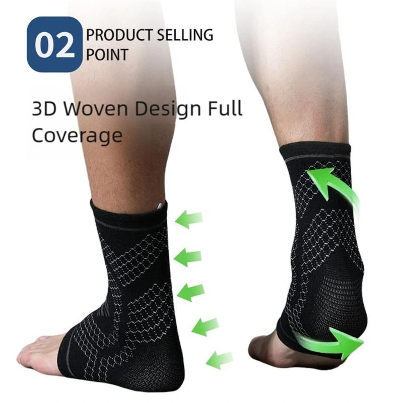 Breathable Comfort Ankle Brace Ankle Compression Sock Sleeves Support For Long Wear During Sports Activity Flexible Fit