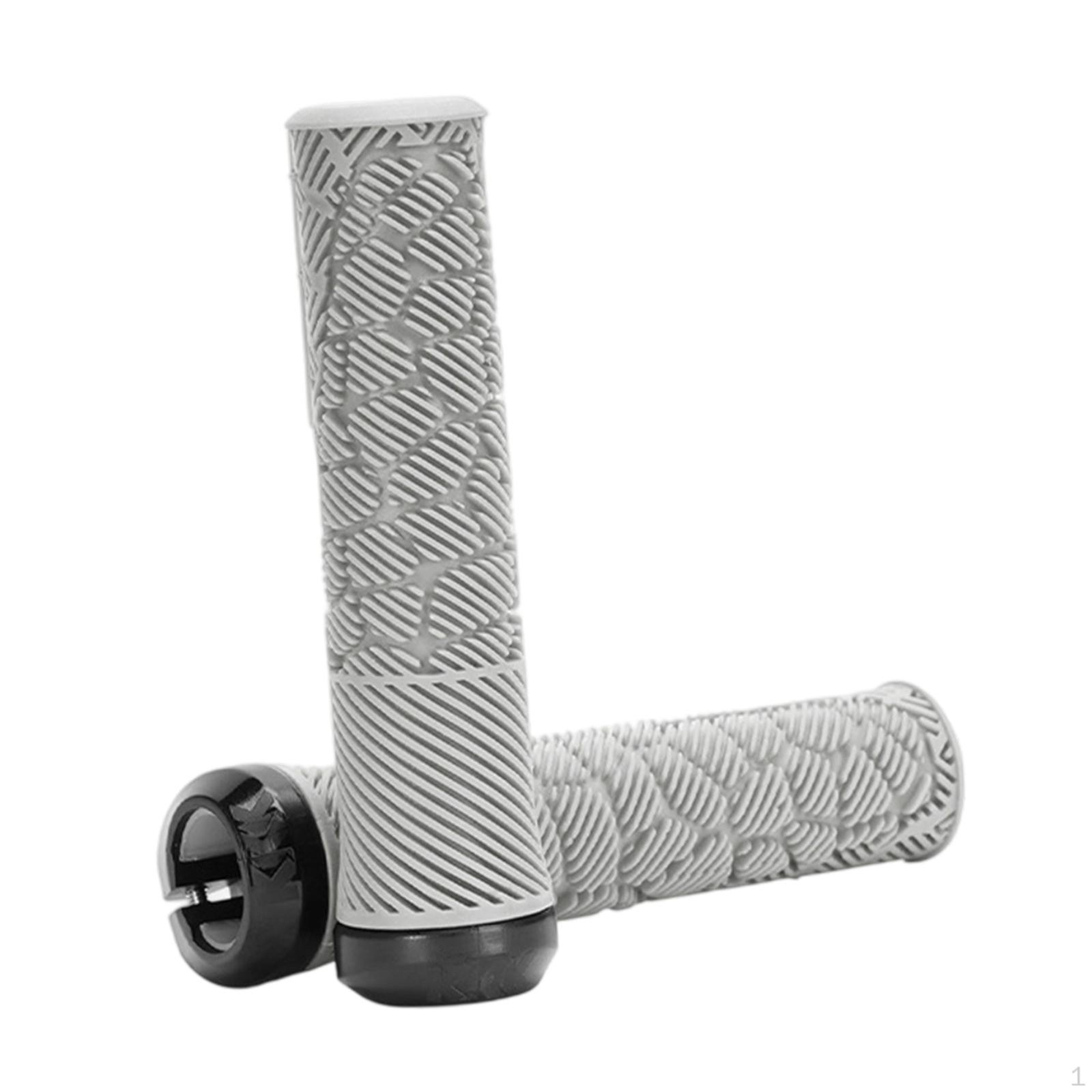 

Handlebar Grips, 1 Pair Shockproof Comfortable Grips for Mountain Road Bikes, Universal Ergonomic серый