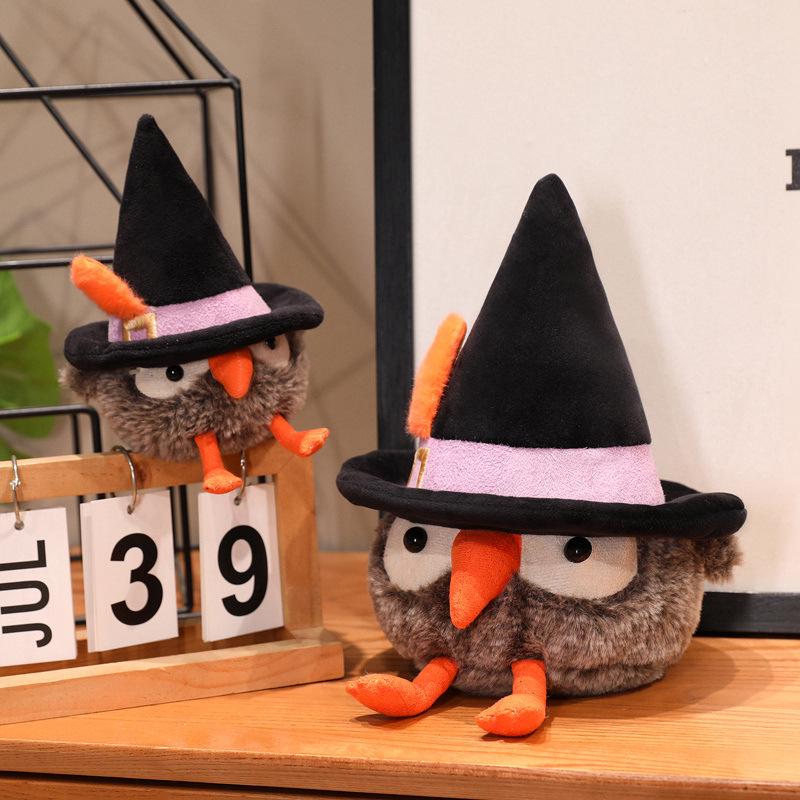 Halloween Jumpy Cat & Ghost Owl Plush Dolls Collection