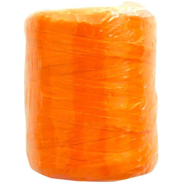 Raphia synthétique Orange 125 g