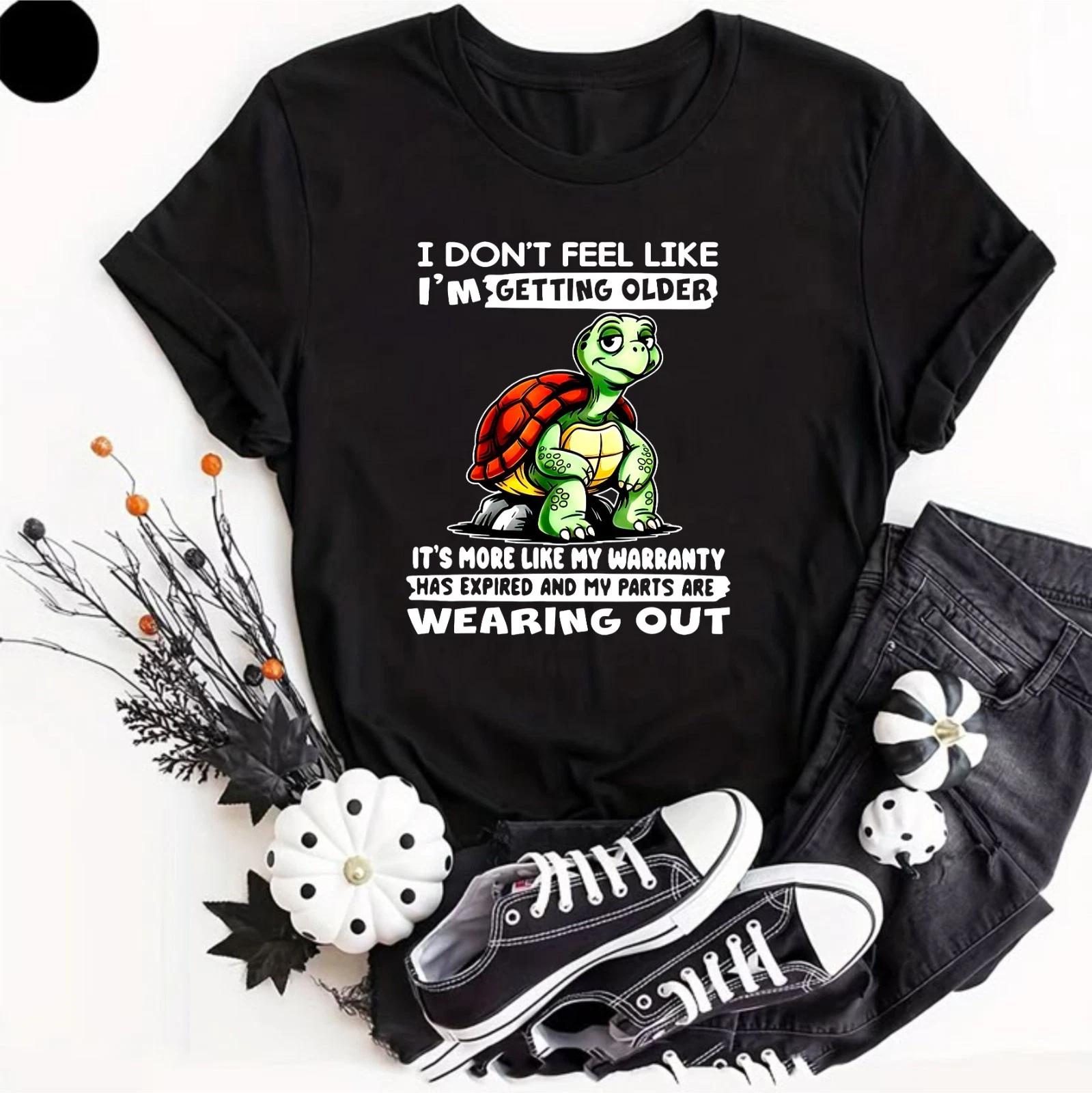 I Dont Feel Like Im Getting Older Its More Like Warranty Funny Reptiles T Shirt XL