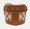 [Pre-Owned] Tambour Embroidered Fashion Versatile Fabric Shoulder Bag Small - Very Good #1PTYUHZ