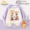 Zootopia Girls' Raglan Sleeve Sweatshirt - Trendy Autumn/Winter Loose Fit Round Neck Top for Kids