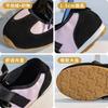 Retro color matching versatile Mary Jane shoes 2025 summer new flat casual single shoes women's high-end ballet shoes