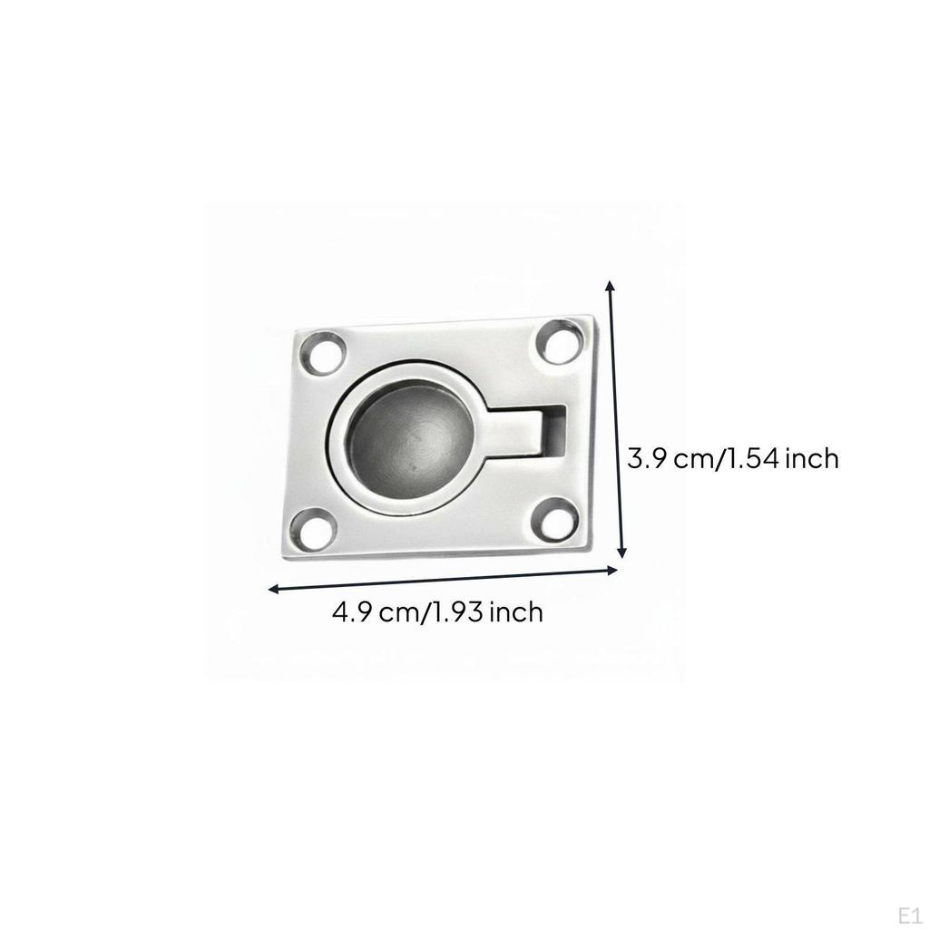 Marine Compartment Door Pull Handle Stainless Steel Loop Mirror Polished Deck
