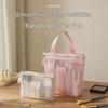 Mesh Cosmetic & Toiletry Travel Bag - Large Capacity, Double Zipper, Portable Storage for Lipstick & Sundries