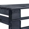Banc palette - vidaXL - 45762 - Bois Noir - 110x65x55 cm - 2 personnes