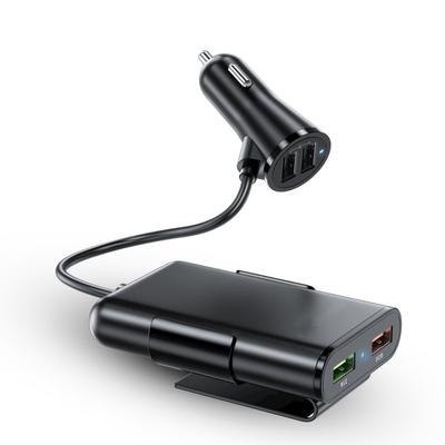 Autoladegerät QC3.0 Schnellladung 4USB Kontrollleuchte Zigarettenanzünder Ladeadapter für 12V?24V