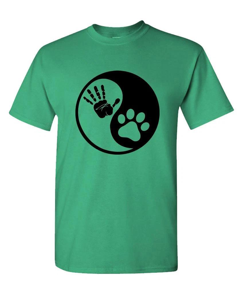 DOG YIN YANG - Unisex Cotton T-Shirt Tee Shirt 2XL