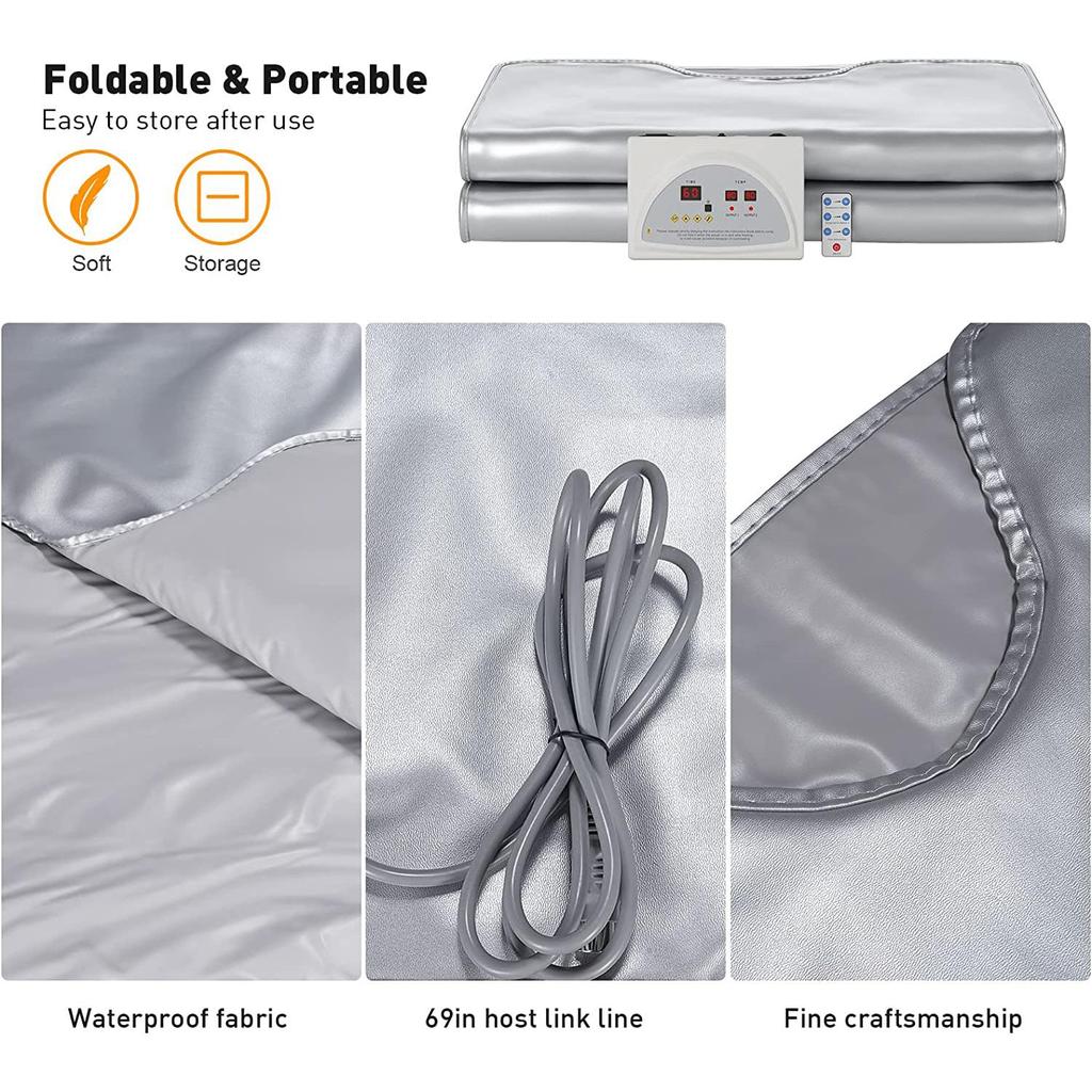 Pătură Saună FIR Profesională - Slăbire, Uz Casnic și Salon