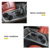 4x Inner Gear Water Cup Decor sticker for Dodge Challenger 2015-23 Carbon Fiber