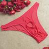 Sexy Mens Breathable Bikini Briefs Jockstrap Underpants with Hole Mesh Brief