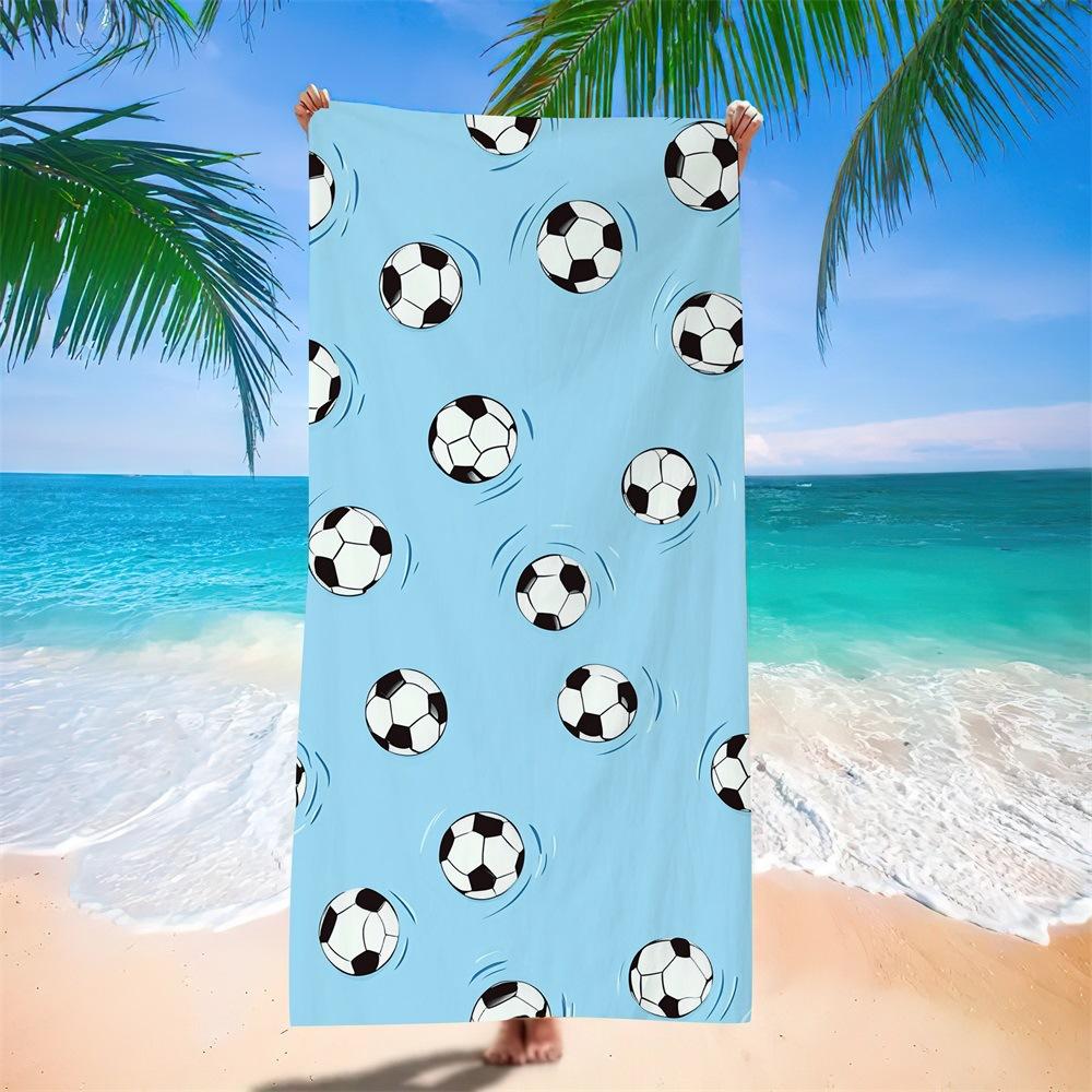 Wasserabsorbierendes Tragbares Fußball-Strandtuch für Erwachsene Europäisches, Amerikanisches Und Südamerikanisches Badetuch Digitale Druckerei Fabrik