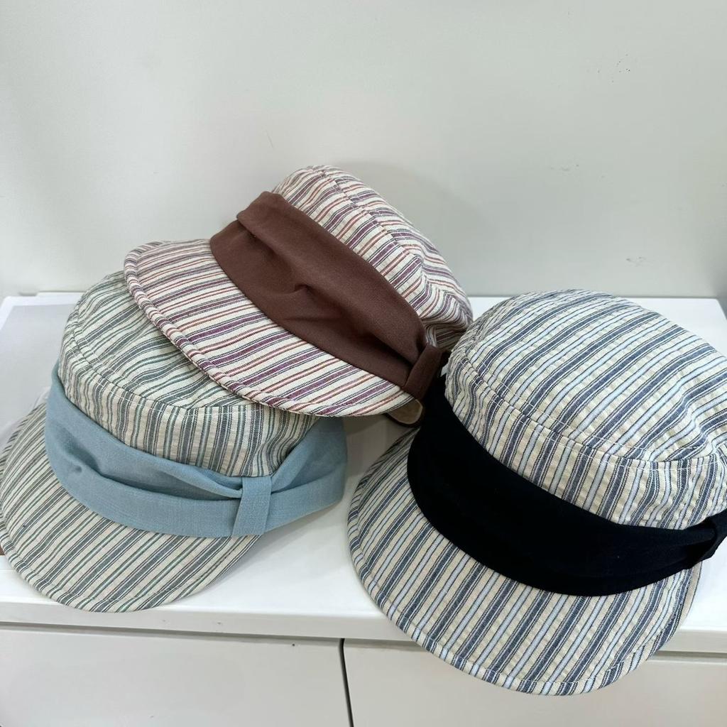 New Equestrian Hat Women's Foldable Big Eaves Sunscreen Hat Summer Travel Versatile Thin Breathable Beret