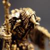 Enchanting Brass Wizard Figurine Artistic Centerpiece For Bookshelves Mantels Or Festival