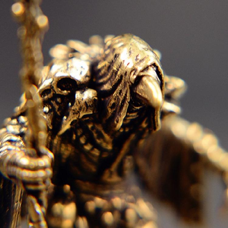 Enchanting Brass Wizard Figurine Artistic Centerpiece For Bookshelves Mantels Or Festival