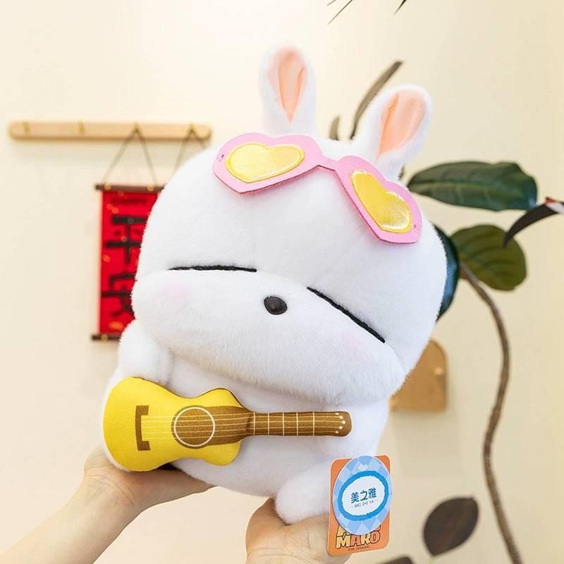 Rabbit Furry Rascal Plush Bear Girls Bedtime Pillow Birthday Gift For Toy Kids
