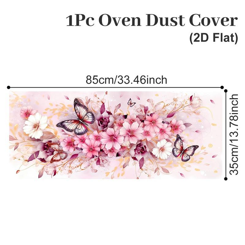 Funda Protectora para Horno de Microondas Lavable a Prueba de Aceite Impermeable Protector de Máquina Tela de Poliéster Funda para Polvo de Horno