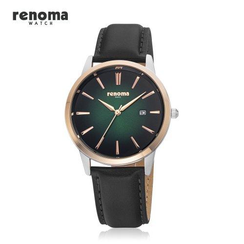 

[RENOMA] RENOMA Maverick Men s Leather Watch Green Black RE600GNBK none