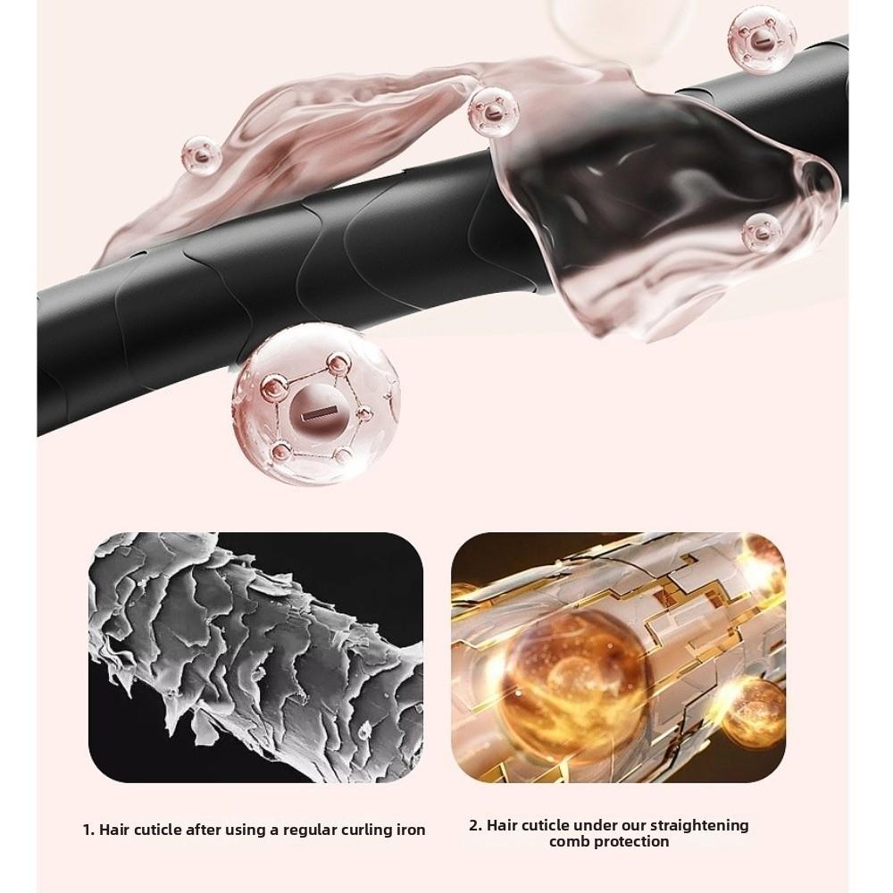 USB Rechargeable Heated Hair Straightening Brush for 3.7V2000mAh for Travel, Home