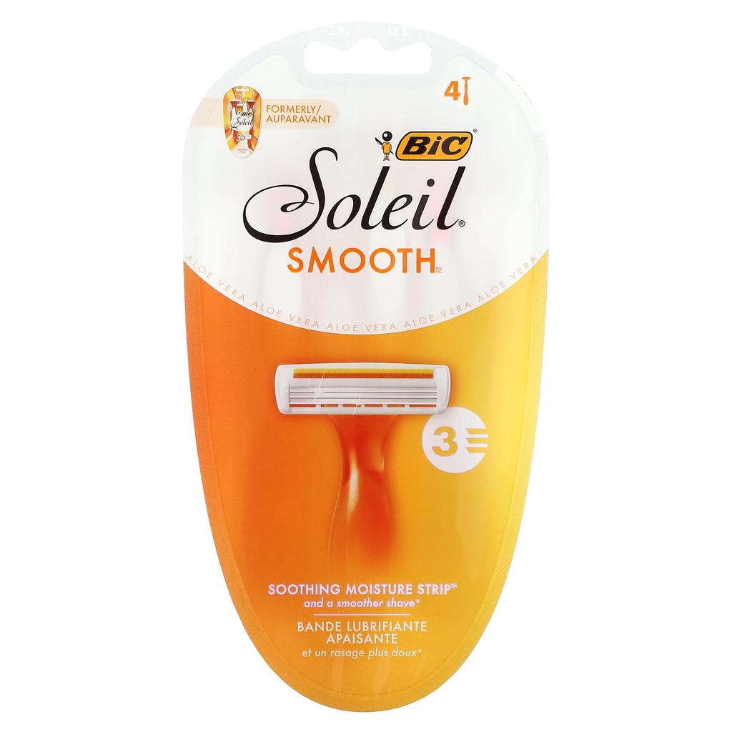 Bic Soleil Smooth, Einwegrasierer, 4 Einwegrasierer