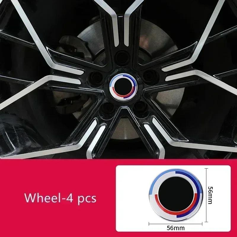 -4X For BMW 50 Years Emblems 56mm 68mm Hub Caps Hub Cap Rim Caps For BMW