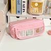 Yousheng Large Pencil Case, Wide Opening Pencil Pouch with Zipper, Multi-layer Aesthetic Pen Bag for Teens Girls Women, Portable Pen Holder for Office
