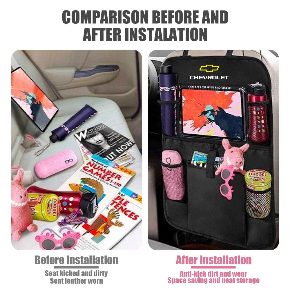 AABJT1 Car Seat Back Pocket Multi-functional Storage Bag For Chevrolet Cruze Lacetti Sonic Spark Sail Aveo Cobalt Malibu Captiva Camaro