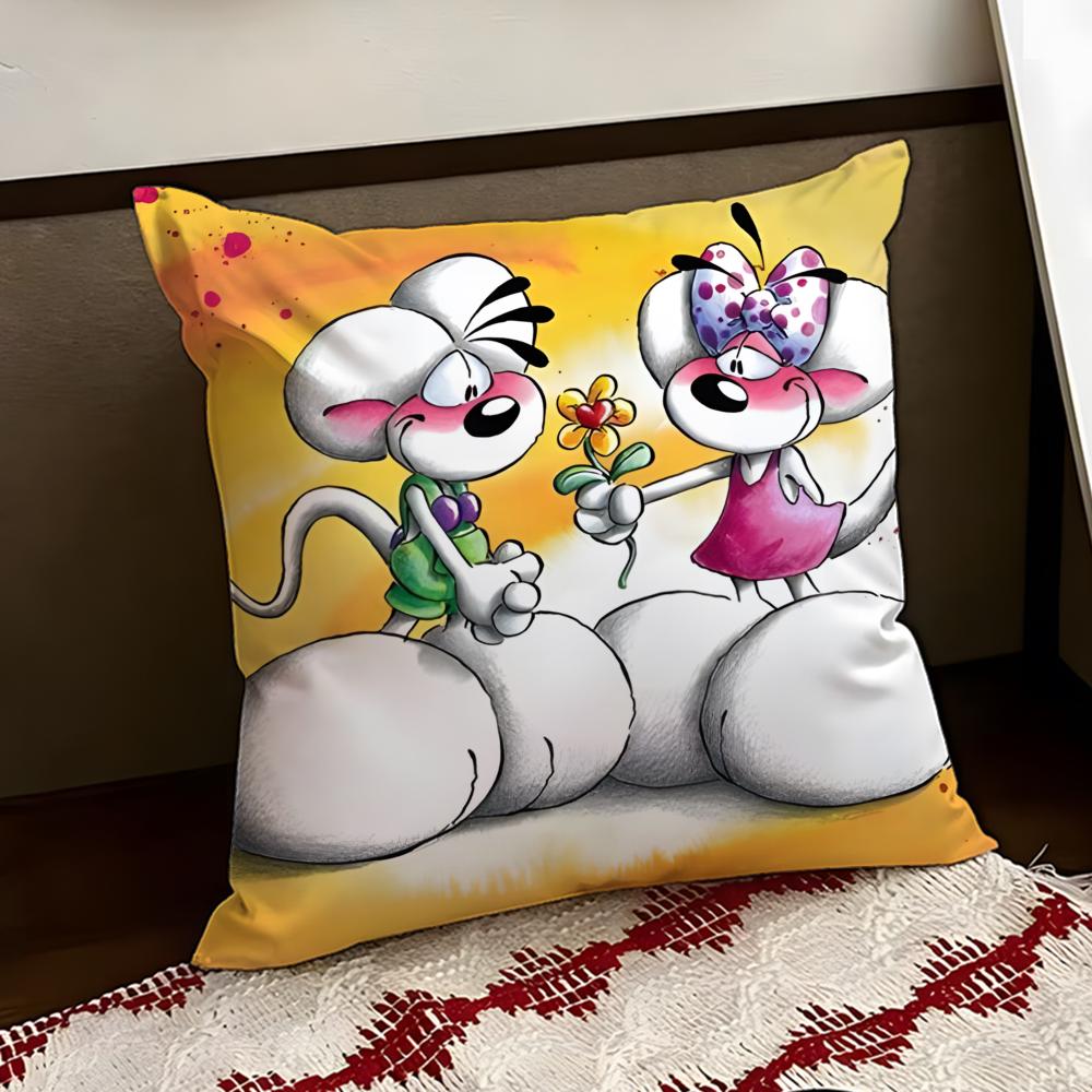 Cartoon DDiddl Cushion Cover Reversible Soft Durable Pillow Cover Home  Car MultiScene Use for Daily Comfort