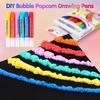 6 Bubble Pens, Popcorn Pens, Stress-relief Watercolor Pens, DIY Greeting Cards, and 3D Magic Doodles, Gel Pens, Watercolor Pens
