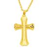 Gold Color High-quality Cross Pendants for Men and Women with the Same Joker Color Hip-hop Trend.