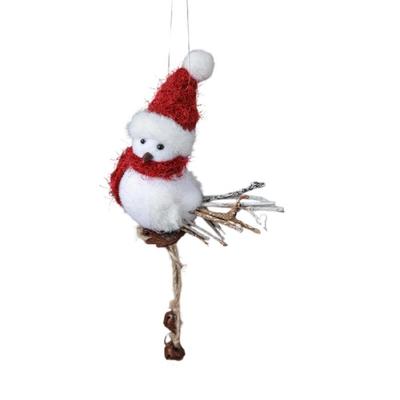 Decorações de Pássaros de Espuma Com Acessórios de Inverno Pingente Pendurado Enfeites Para Festa de Natal em Casa