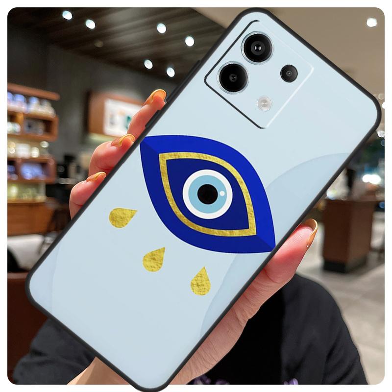 Big Eyes Cartoon Pattern Case For Xiaomi Redmi Note 14 10 11 12 13 15 Pro Plus Cover For Redmi 15 15C 14C 10C 12C 13C