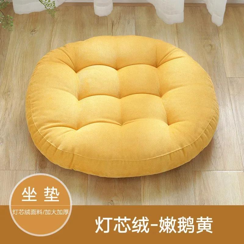 

Напольная круглая подушка для медитации для сидения на полу, однотонная тафтинговая толстая подушка для йоги, подушки для сиденья на балконном стуле 42CM1