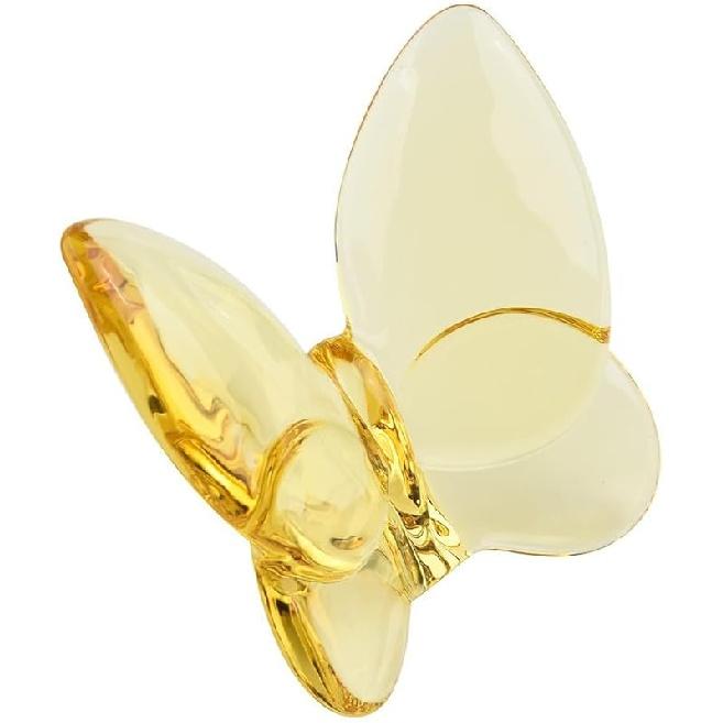 For Crystal Butterfly Figurine, Lucky Butterfly Ornaments, Glass Butterfly Statue, for Crystal Home Decor for Living Room,Table(Pink) (Blue)