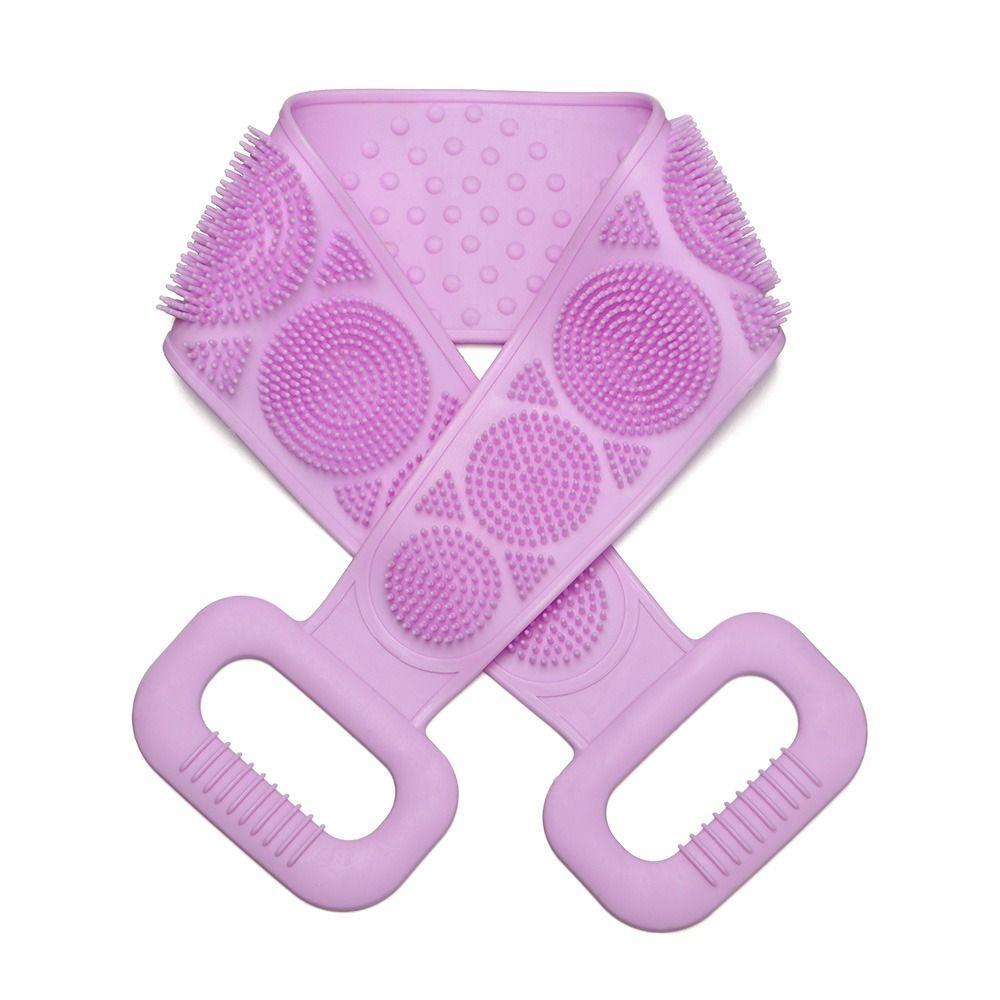Blue Bath Brushes Bathroom Supplies Silicone Brush Double-Sided Bath Towel Body Scrub Scrubbers