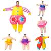Colorful Adult Inflatable Clown Costume For Festive Occasions And Halloween Parties