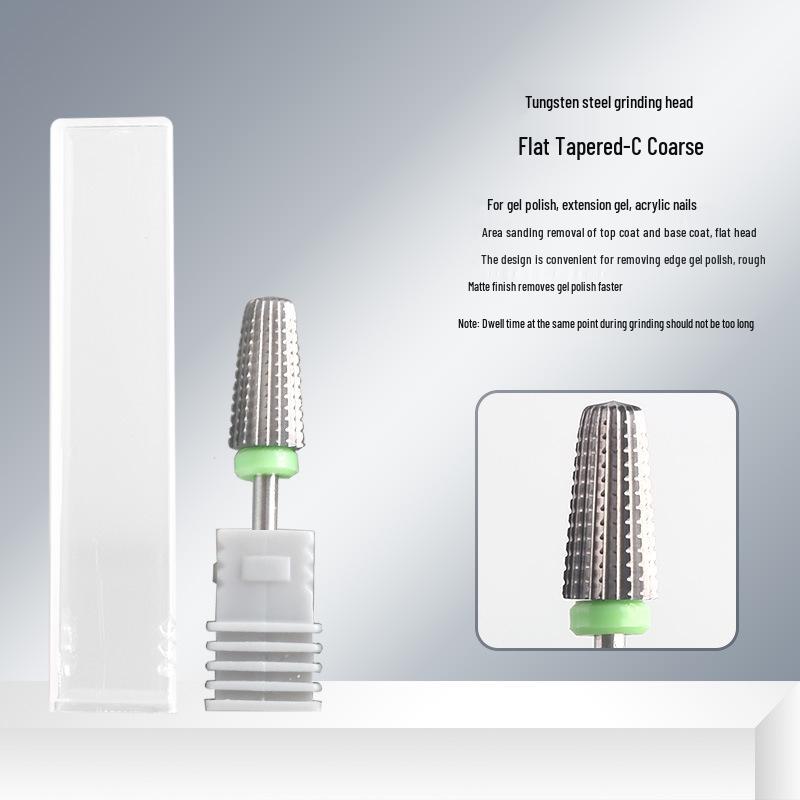 Tungsten Steel Nail Art Manicure Grinding Head for Cuticle and Nail Removal