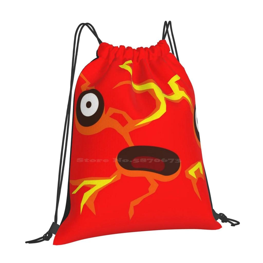 Boom! Pattern Design Bag Student's Backpack Boom Slime Slime Rancher Game Nerdy Anxious Worried Explode