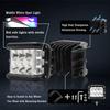 4Inch Led Work Light 60W Side Shooter Pods Combo Off Road Strobe Light With 6 Modes Memory Function Fit For Auto 4X4 Truck Atv Boat