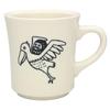 Mino Ware Daruma and Shoebill Mug, White K13302
