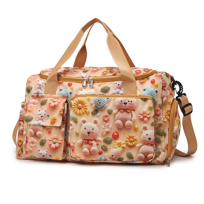 Bolsa de lona de viaje linda de dibujos animados para mujer