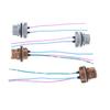 2Pcs T20 7443 W21/5W 7440 W21W Car Socket Adapter Base Female Plug Connect Wiring for Car Brake Lamp DRL Lamp Plastic+Wire