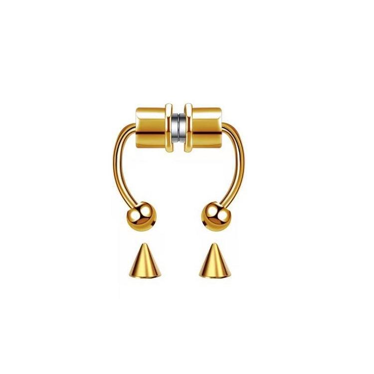Magnetic Horseshoe Nose Rings, 316L Stainless Steel, Faux Septum Rings, Fake Piercing, Clip on, Hoop Rings, Gift for Women, Girl