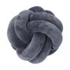 Nordic Style Plush Cushion With Knotted Spun Polyester Cover For Home Decor