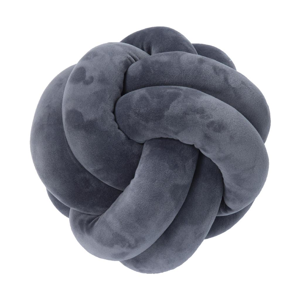 Nordic Style Plush Cushion With Knotted Spun Polyester Cover For Home Decor