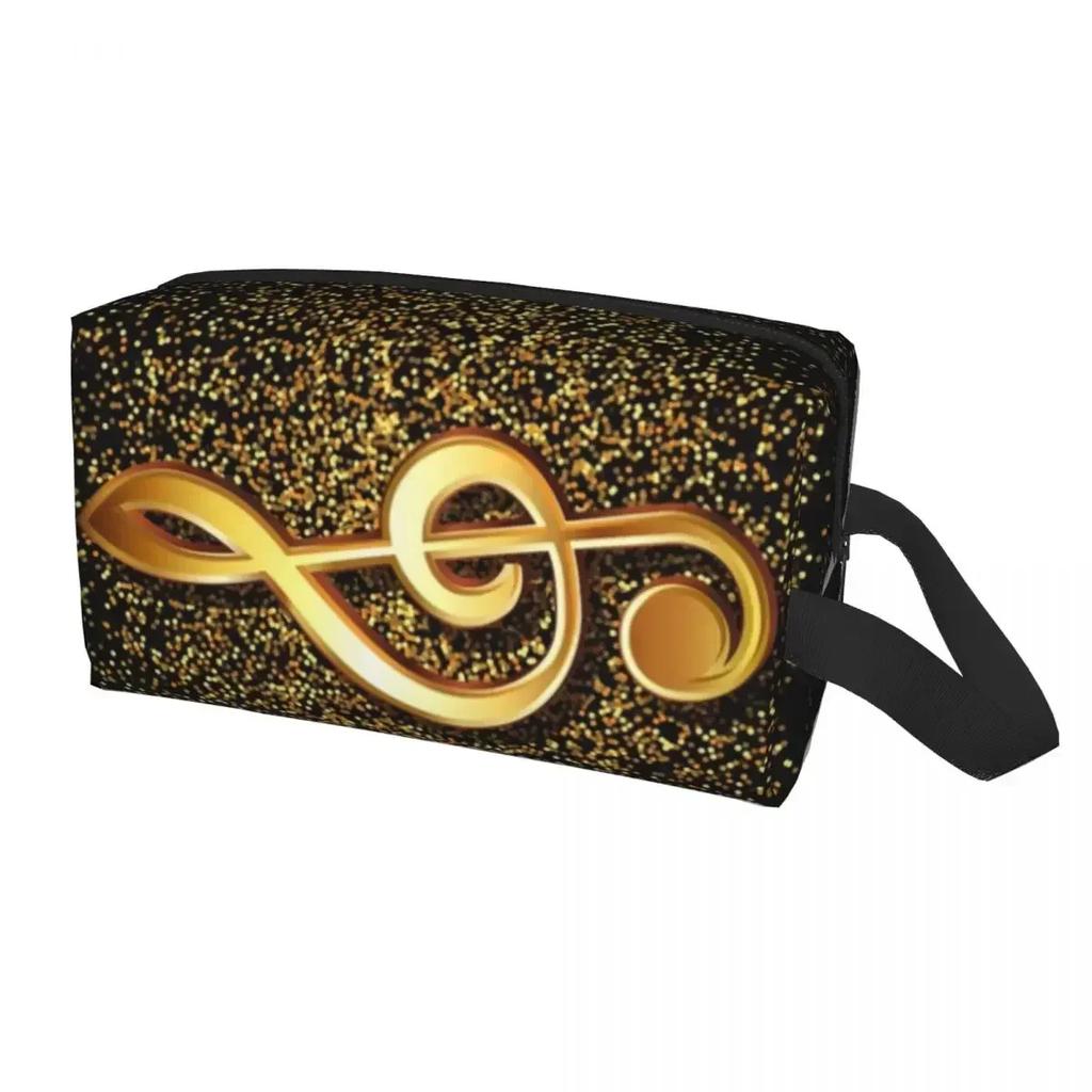 Piano Fantasy Kosmetiktasche Damen Niedlich Große Kapazität Mode Musiknote Make-up Tasche Beauty Aufbewahrung Toilettentaschen