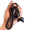 Cute Handmade Leather Puppy Keychain Pendant - Unique Gift Bag Accessory for Couples