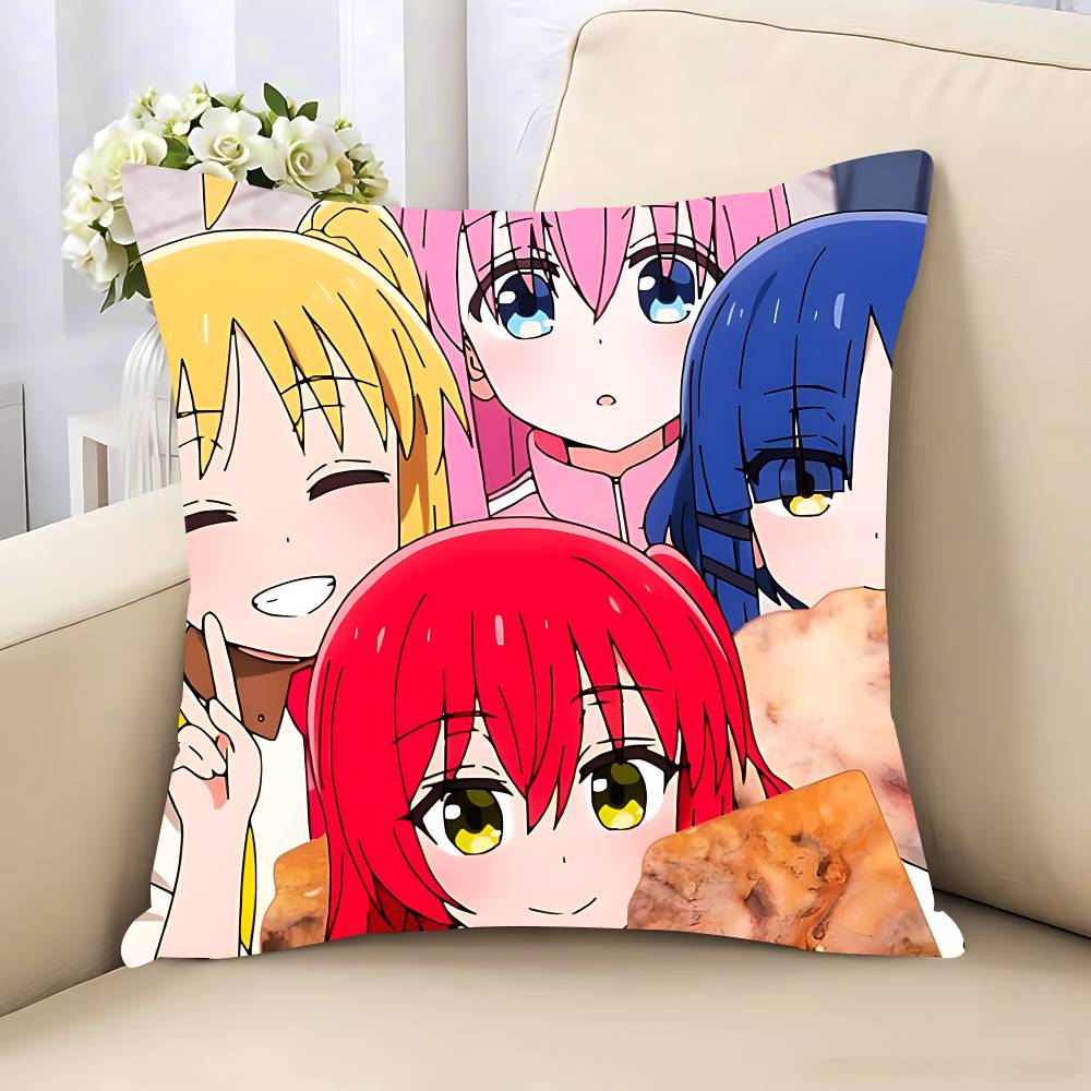 Anime Singer B-Bocchi The Rock! Pillow Case Removable Washable Cushion Cover – All-Season Soft Linen