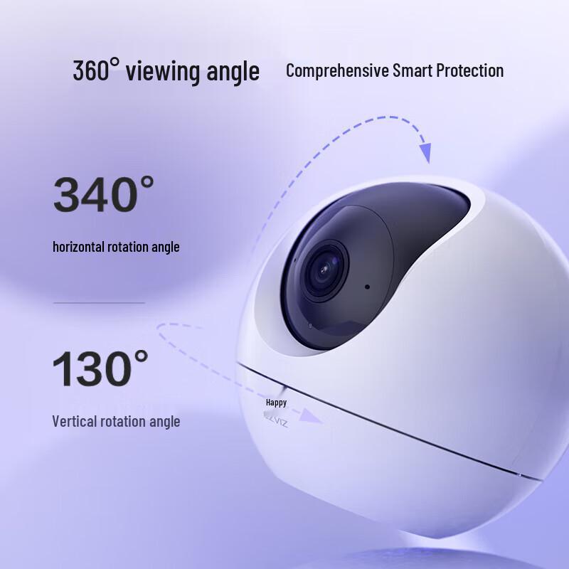 EZVIZ C6C Starlight Enhanced 2K 4MP Wi-Fi PTZ Security Camera (CN Version)